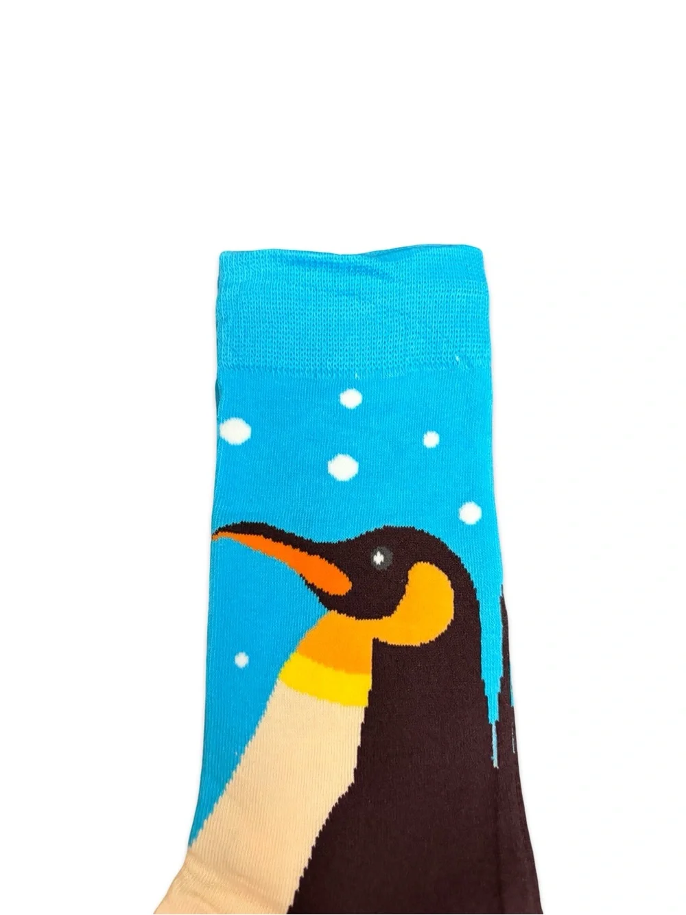 Penguin Novelty Crew Socks Blue One Size Fits Most
